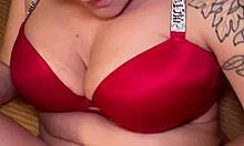 gorgeous big natural tits blonde milf with pierced nipples gets pov fucked creampied riding sensual