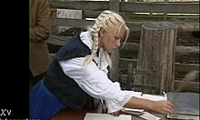 master rams his cock doggystyle into german peasant girl's tight pussy!