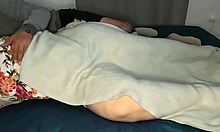 Bold milf mother-in-law's huge wet ass shakes in panties for stepson