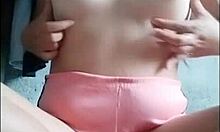 tiny filipina unleashes perky tits pussy tease masturbation orgasm on cam