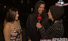 yo, young german teen picks up strangers for public street flashing fun?