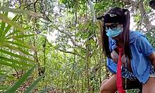 pinay college teens sneak with school guard in jungle for secret fuck till creampie deepthroat