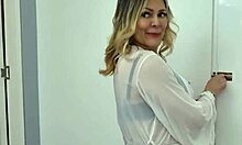 Colombian 18-Year-Old's First Raw Creampie Ride on Stepmom's Big Tits and Ass