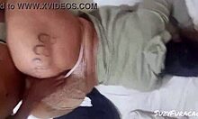 Chubby BBW Wife Barebacks Neighbor's Huge Cock Gaping Creampie Risk
