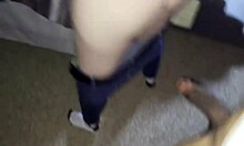 big booty white bitch begs bbc for rough quickie slam