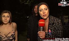 yo, young german teen picks up strangers for public street flashing fun?