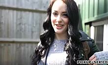 european slut takes a pounding in an empty spot, but what's the full story?