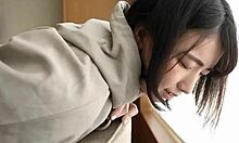 S-cute's shy black-haired Japanese girl gives pure intimate sex with cute moans