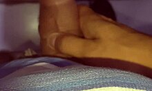 old cuckold husband jerks off alone in bathroom close up