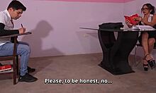 teacher trades grade for student's rough doggystyle pounding cum in mouth taboo fuck!