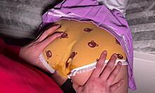 stepsis moans dripping wet fingering her tight pussy but no penetration allowed