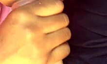 Sloppy Ebony Teen Sucks Neighbors Huge Cock in Car Deepthroat Action