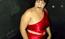Swing Party Slut Fucks Hung Guy Gloryhole Blowjob Deepthroat Cum Swallow Chubby Latina Big Tits
