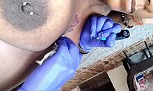 Paid for tattoo with my tight latina ass bent over for black cock doggystyle