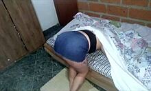 mi compa�era curvy latina se atora y acabo dandole con mi bbc