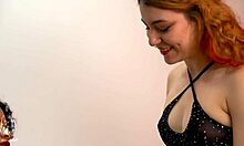 blonde diana marquez learns strap-on fucking interracial lesbian style first time
