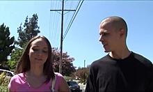 spoiled step sister picked up for rough interracial outdoor ride in car
