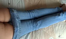 i know you cant cum inside but blast it on my ass stepmommy moans huge load!
