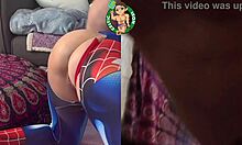 petite latina spiderman cosplay aubry babcock rides monster cock girlfriend experience vol 47