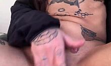 french cutie plays with huge toys in private for wet fun show