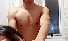 She stops cooking in kitchen to bend over for rough interracial anal pounding by muscular bull