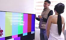 horny latina's big ass tempts repairman deep inside
