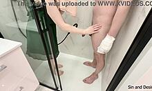 StepMom's tender hands stroke stepson's throbbing cock until massive cumshot