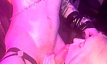 bound girl savors teasing throat play in hidden session