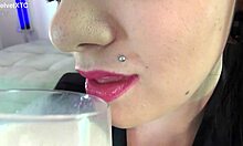 Tattooed Goth Babe with Big Natural Tits Teases in POV Casting Interview Dirty Talk