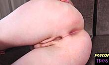 cute dorky shemale masturbating