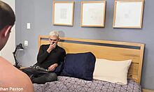 What a pathetic cuck you are watching your wife slurping cum after real man fucks her face!