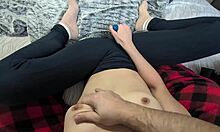wife rubs herself to loud moaning orgasm now