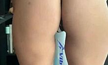 claudia bavel strips and masturbates outside again