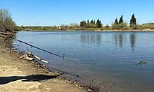 Young angler girl went fishing after school today