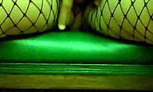 Mature Latina Squirts Hard In Fishnets