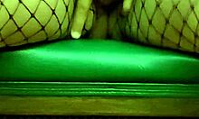 Mature Latina Squirts Hard In Fishnets
