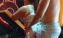 Rutina de gimnasio con jugoso blowjob chorros en mi boca