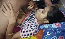 Lonely indian housewife fingers her wet pussy on sofa