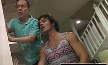 Does tiny teen lana get slammed by massive black cock as family watches?