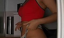 claudia bavel strips and masturbates outside again