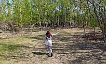 Young angler girl went fishing after school today