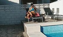 claudia bavel strips and masturbates outside again