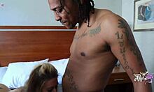 hotwife enjoys a quick threesome with bbc