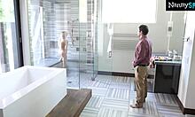 Busted dildo thief gets caught boss punishes slut with his cock hard