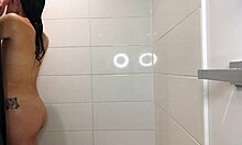 Small latina nadia angel shower shaving pussy lotion routine looks so smooth