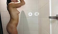 Small latina nadia angel shower shaving pussy lotion routine looks so smooth