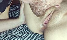 close-up of korean girls pussy fondling with fingers and tongue