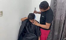 rica india asked me to cut her hair then paid with her tight pussy