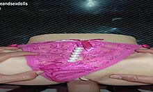 trailer candy in pink thong enjoys pure anal sex