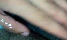 amateur masturbates to climax at home